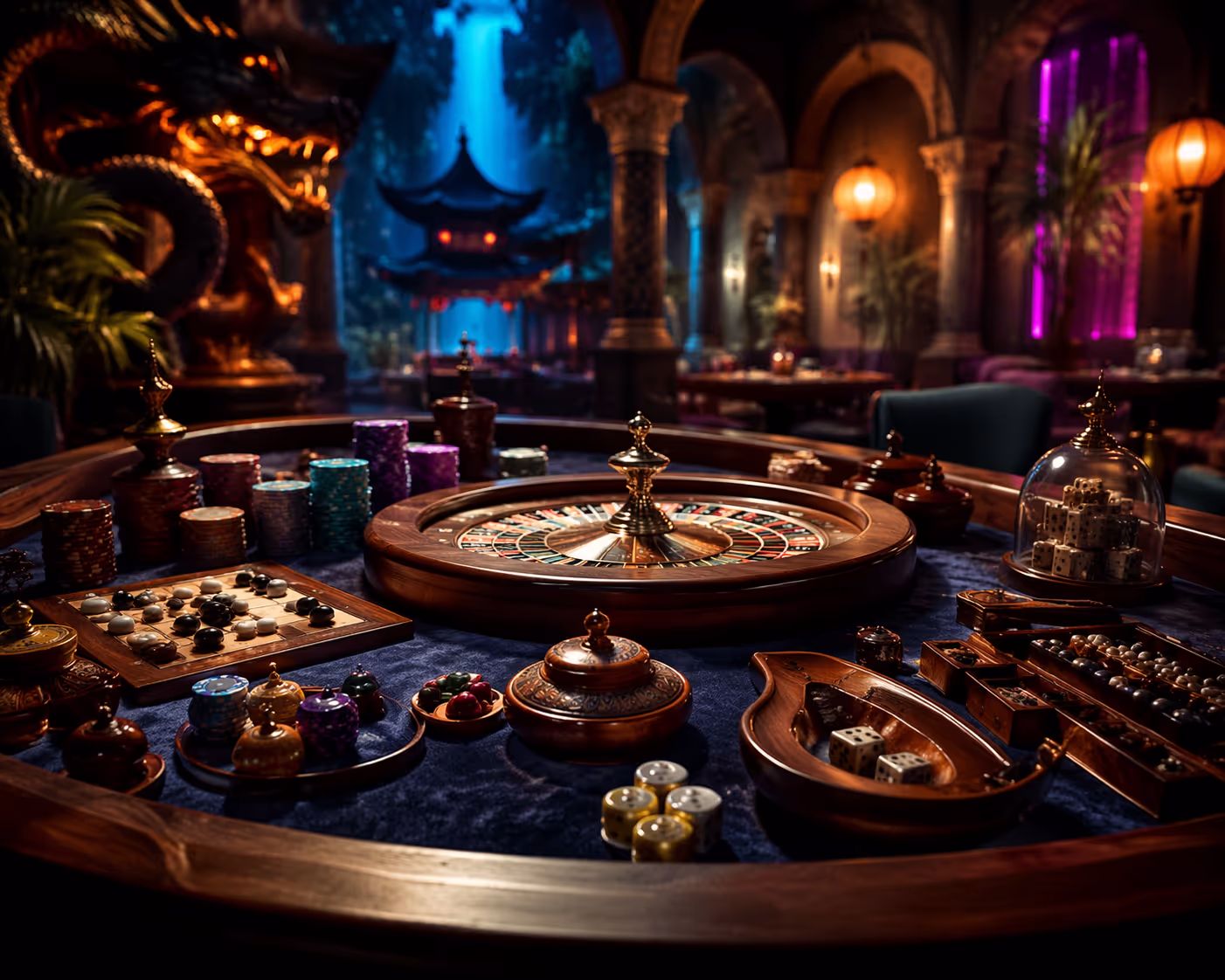 Collection of rare traditional casino games from different cultures