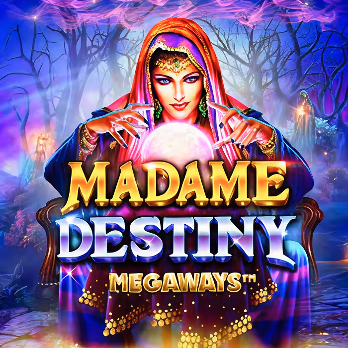 Madame Destiny mystical fortune teller slot with free spins and wild symbols